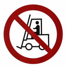 Запрещающие знаки Запрещается движение средств напольного транспорта