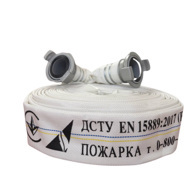 Рукав Ø 51, гумова підкладка з гайками ГР-50 пл.+мет.